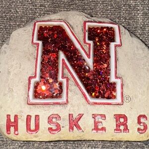 Huskers Decorative Stone with Red Glitter
$20 OBO